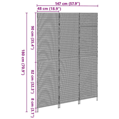 Divider per stanze Beige 147 x 180 cm polyrattan - homemem39