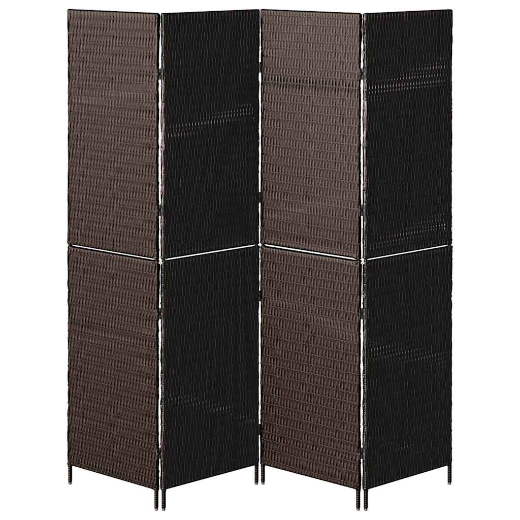 Divider per stanze Marrone 195 x 180 cm polyrattan - homemem39