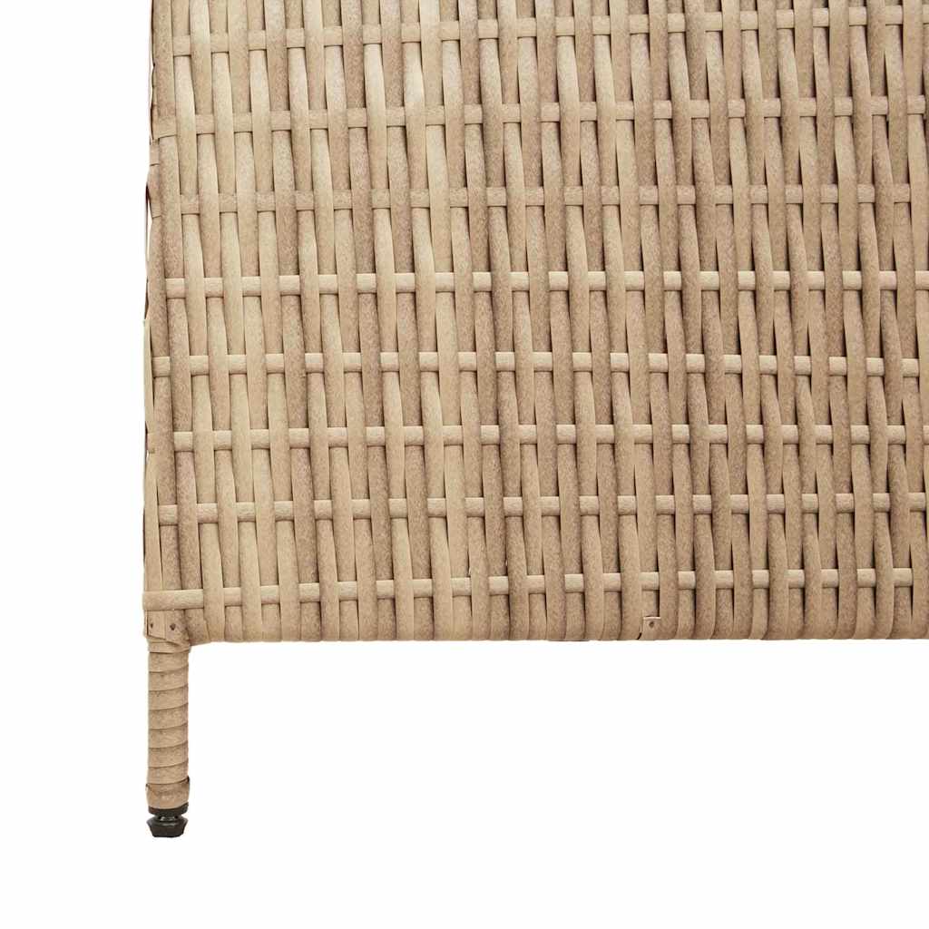 Divider per stanze Beige 242 x 180 cm polyrattan - homemem39