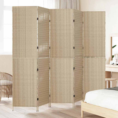 Divider per stanze Beige 242 x 180 cm polyrattan - homemem39
