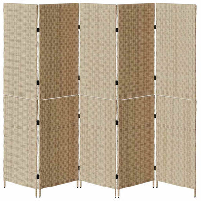 Divider per stanze Beige 242 x 180 cm polyrattan - homemem39