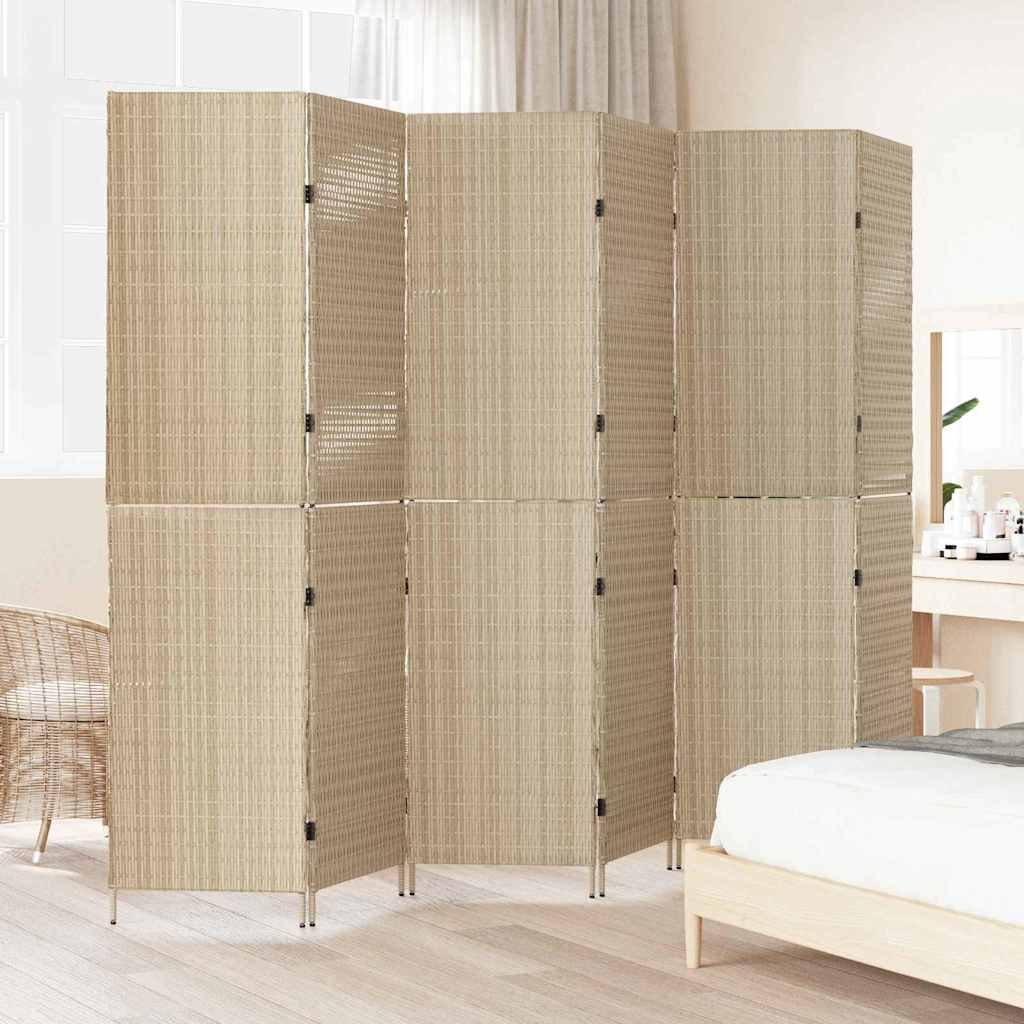 Divider per stanze Beige 292 x 180 cm polyrattan - homemem39