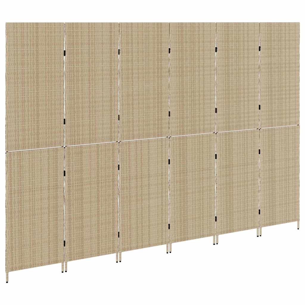 Divider per stanze Beige 292 x 180 cm polyrattan - homemem39