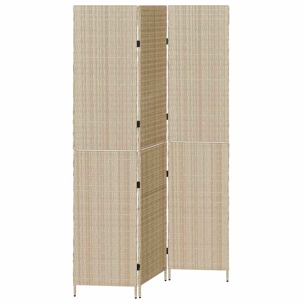 Divider per stanze Beige 146 x 200 cm polyrattan - homemem39