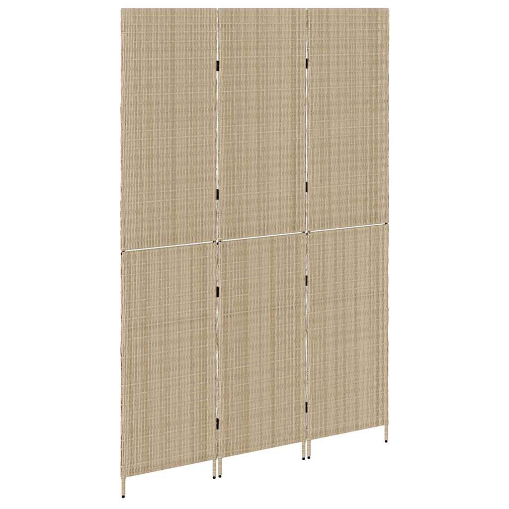 Divider per stanze Beige 146 x 200 cm polyrattan - homemem39