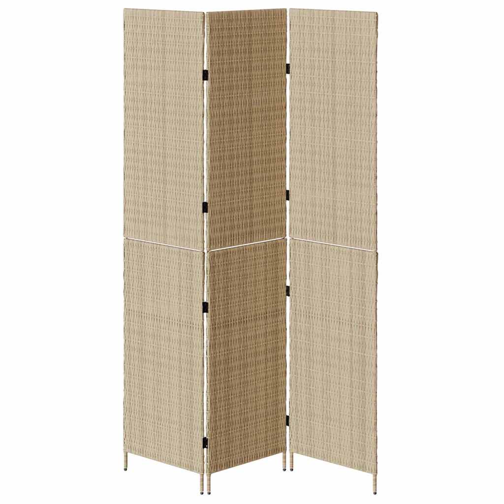 Divider per stanze Beige 146 x 200 cm polyrattan - homemem39
