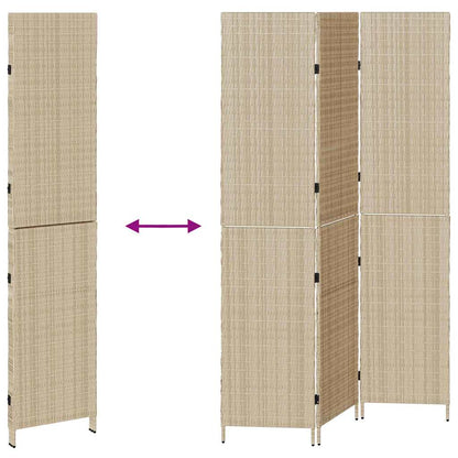 Divider per stanze Beige 146 x 200 cm polyrattan - homemem39