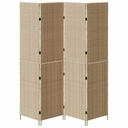 Divider per stanze Beige 196 x 200 cm polyrattan - homemem39