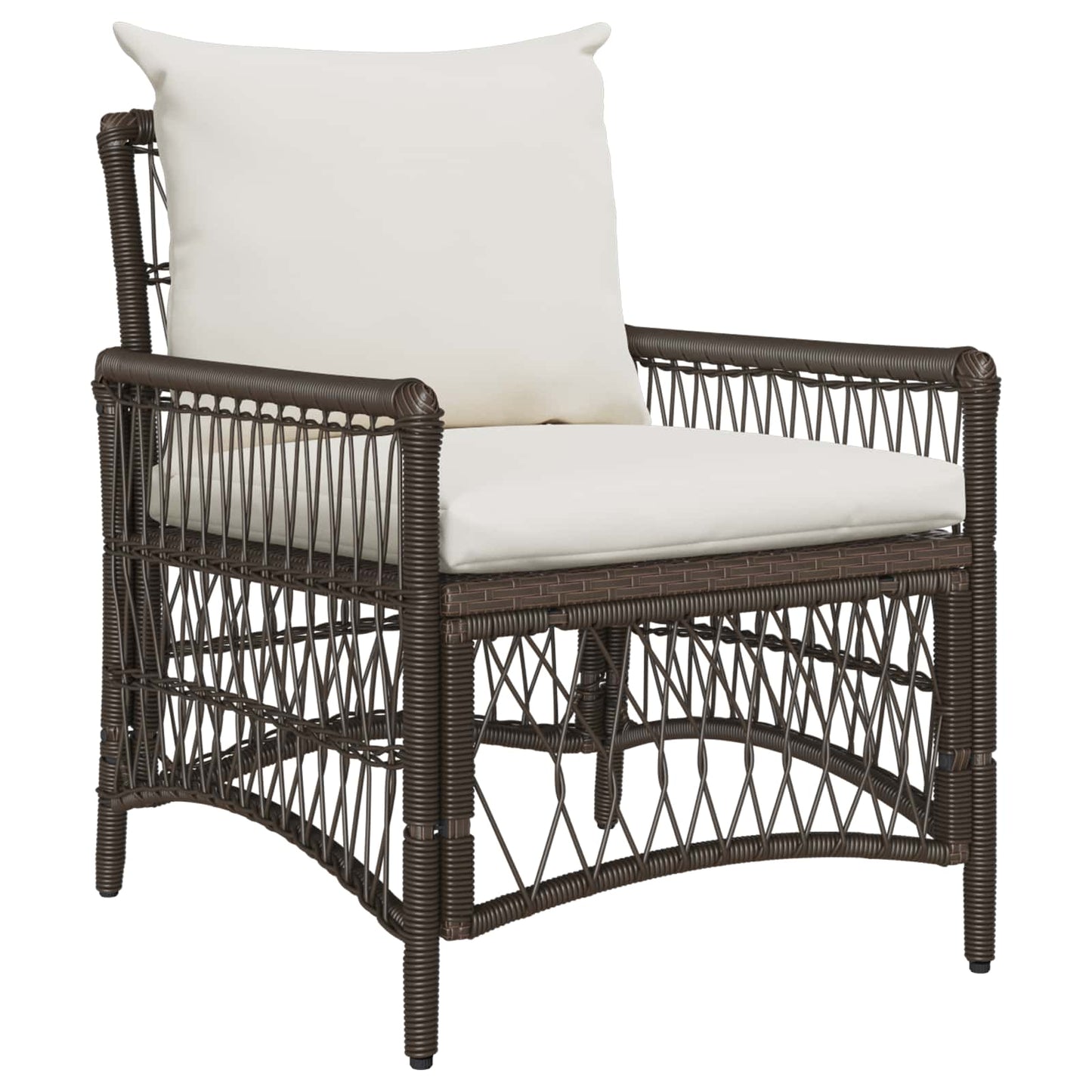 Sedia da Giardino Marrone 73 x 61 x 77 cm polyrattan