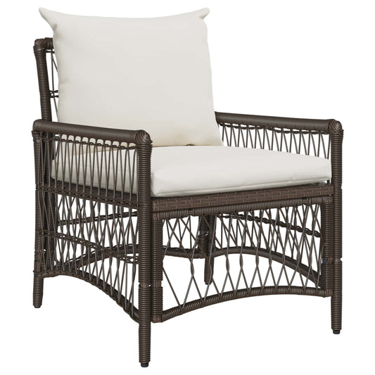 Sedia da Giardino Marrone 73 x 61 x 77 cm polyrattan