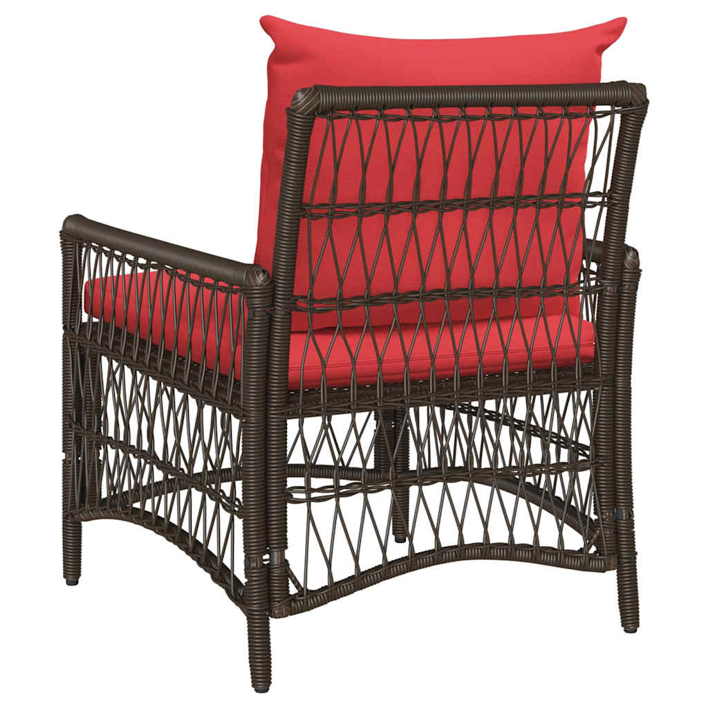 Sedia da Giardino Marrone 73 x 61 x 77 cm polyrattan