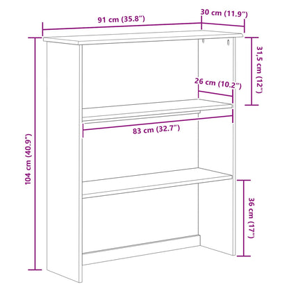 Gabbia ASKIM 91 x 30 x 104 cm Legno massiccio di pino
