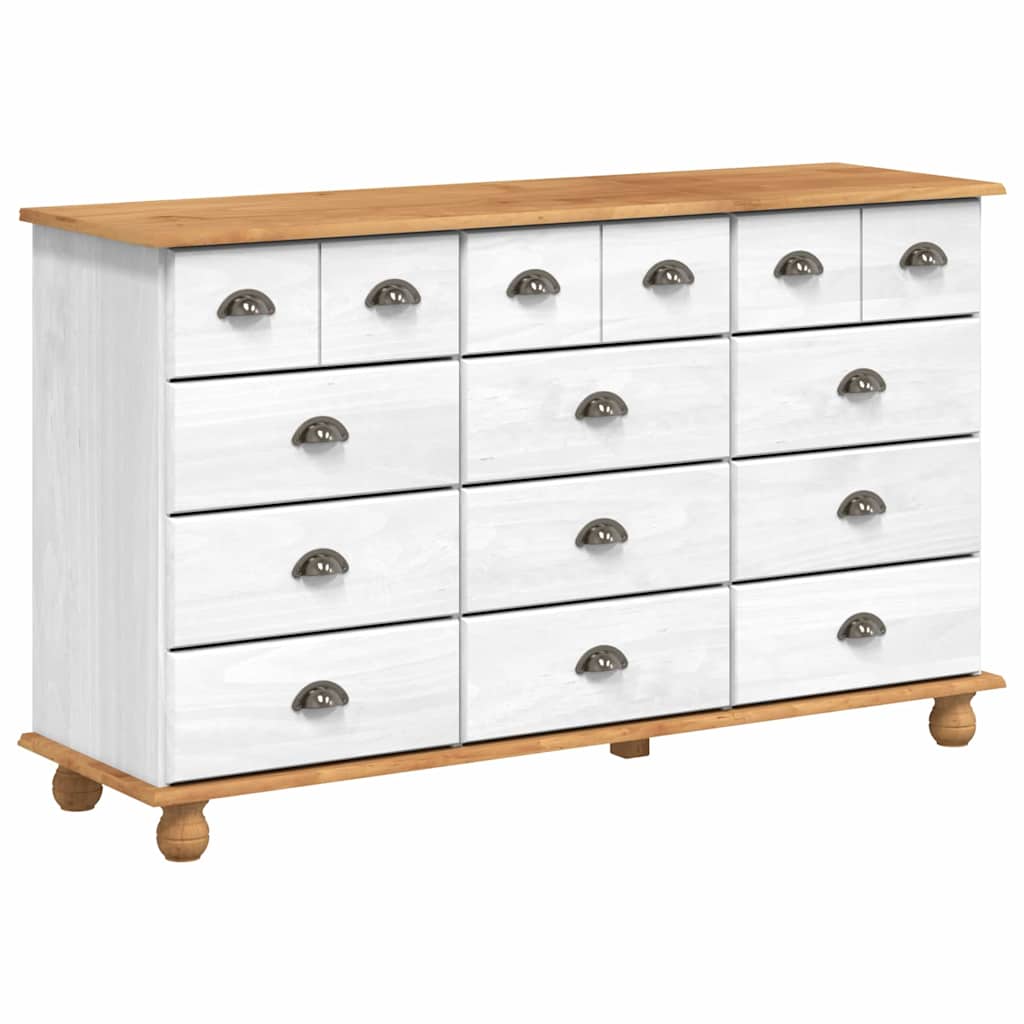 Cassettiera ASKIM Bianco 79 x 40 x 133,5 cm Pino massello