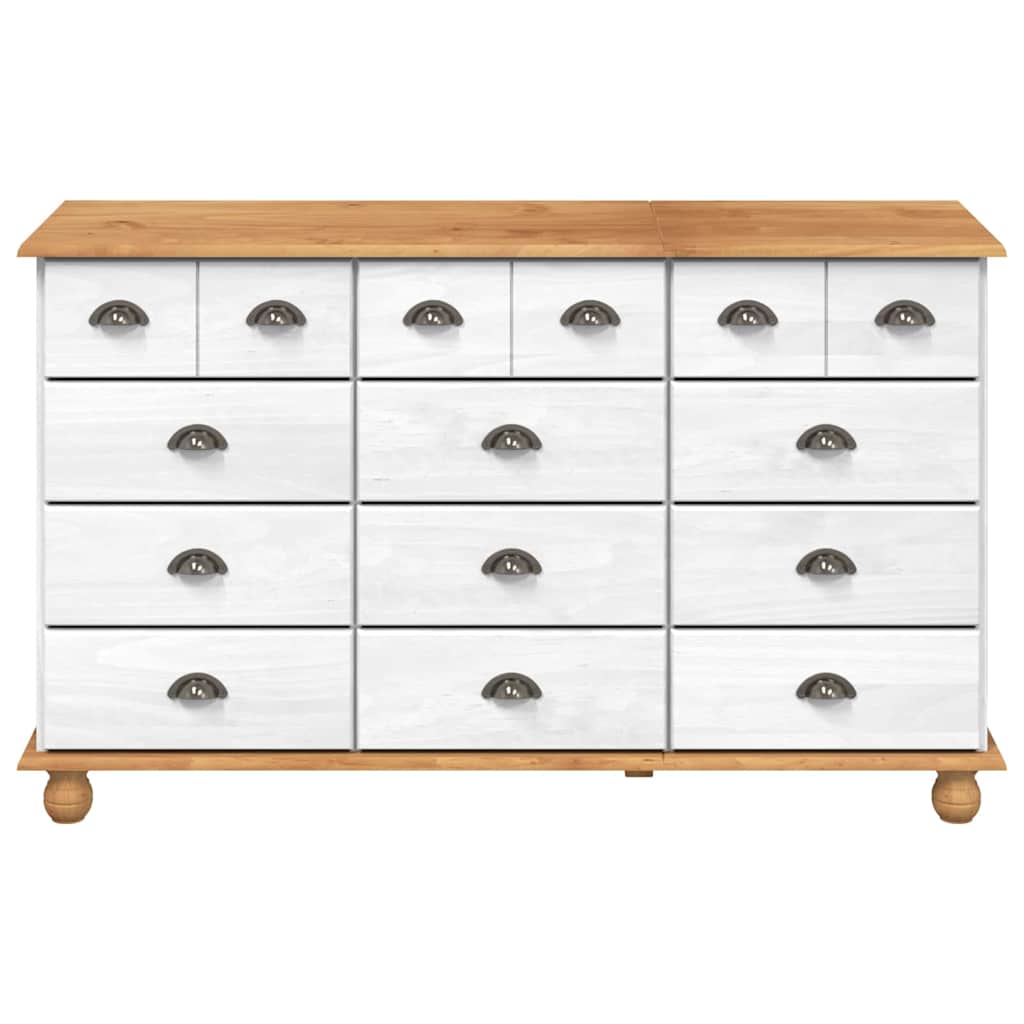 Cassettiera ASKIM Bianco 79 x 40 x 133,5 cm Pino massello