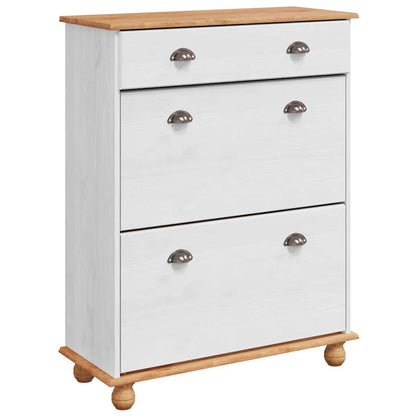 Mobile per scarpe con cassetto ASKIM Bianco 85 x 35 x 108 cm - homemem39