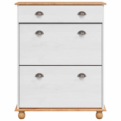 Mobile per scarpe con cassetto ASKIM Bianco 85 x 35 x 108 cm - homemem39