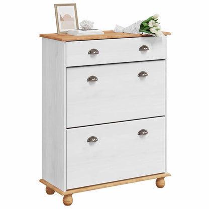 Mobile per scarpe con cassetto ASKIM Bianco 85 x 35 x 108 cm - homemem39