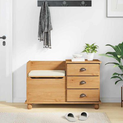 Panchina con contenitore ASKIM Marrone 100 x 39 x 62 cm | homemem39