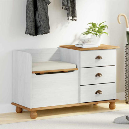 Panchina con contenitore ASKIM Bianco 100 x 39 x 62 cm | homemem39