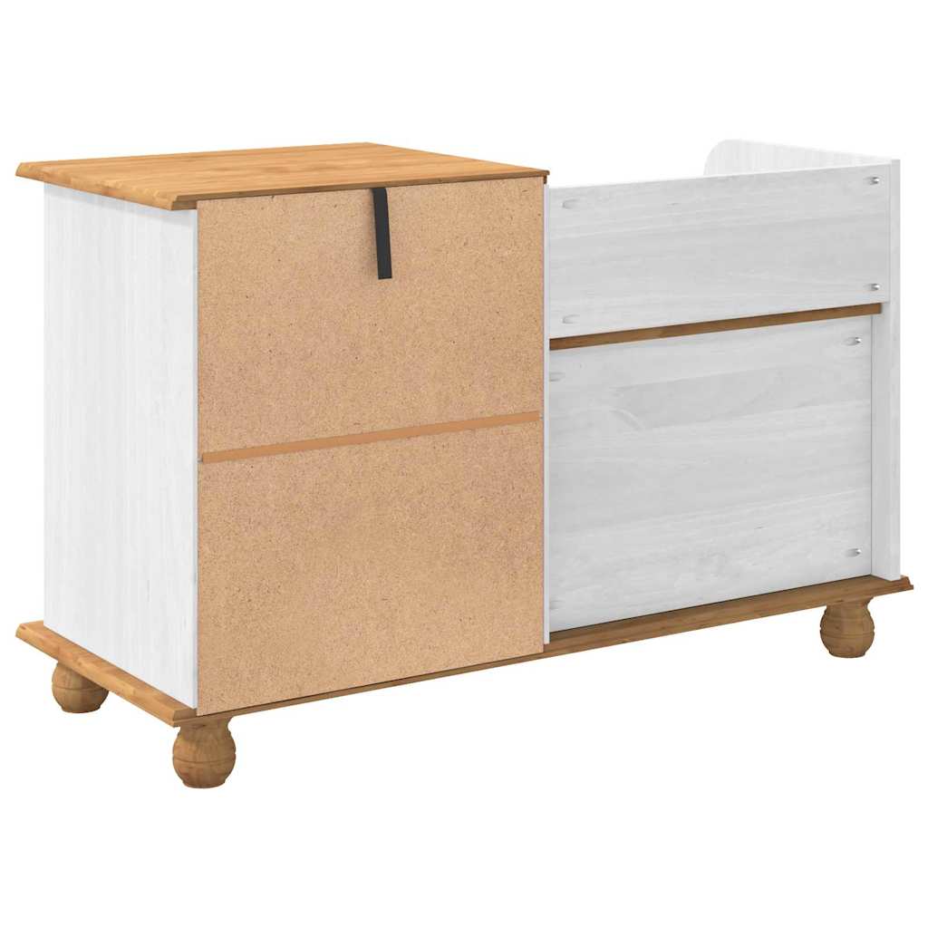 Panchina con contenitore ASKIM Bianco 100 x 39 x 62 cm | homemem39