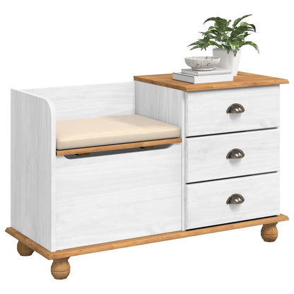 Panchina con contenitore ASKIM Bianco 100 x 39 x 62 cm | homemem39