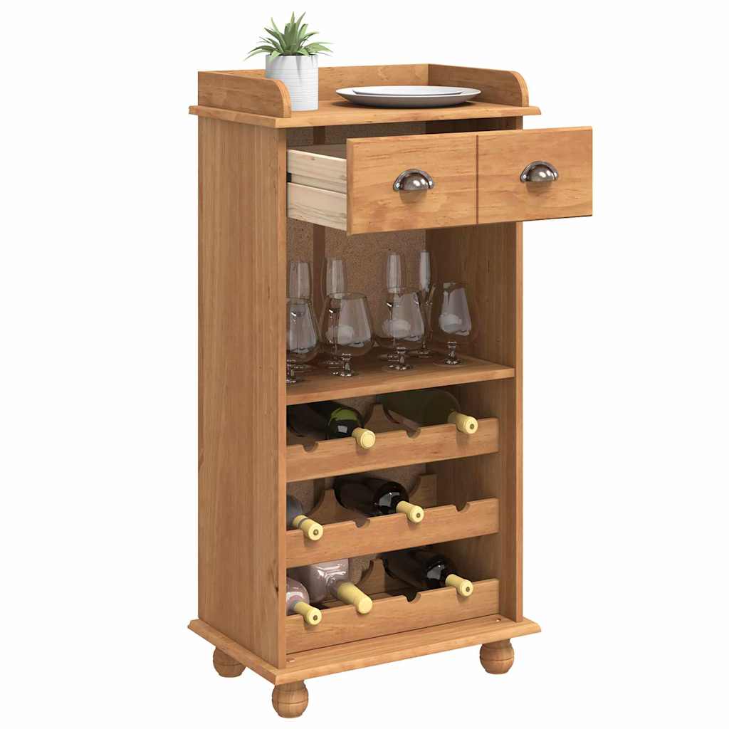 Mobile per vino ASKIM Cera di Miele 57 x 37 x 114 cm