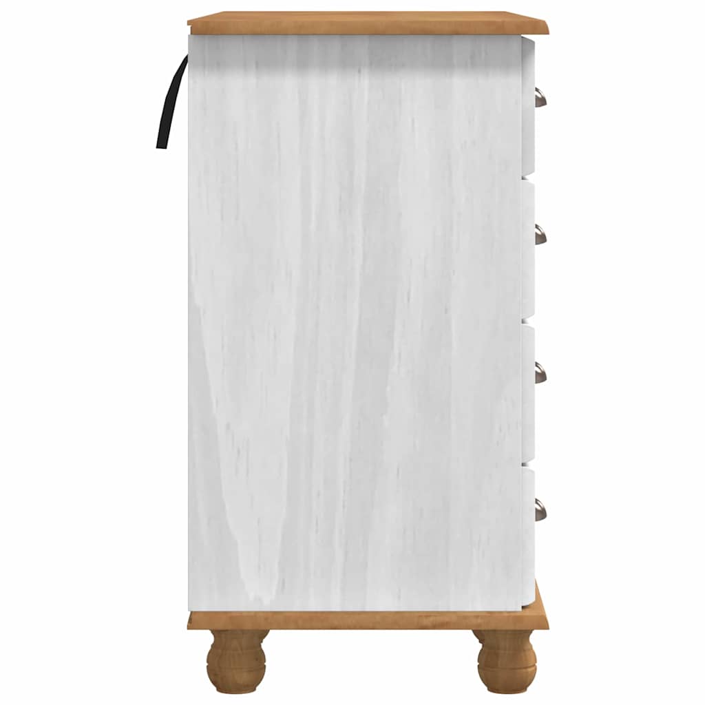 Scrivania ASKIM Bianco 95 x 40 x 75 cm Pino massello