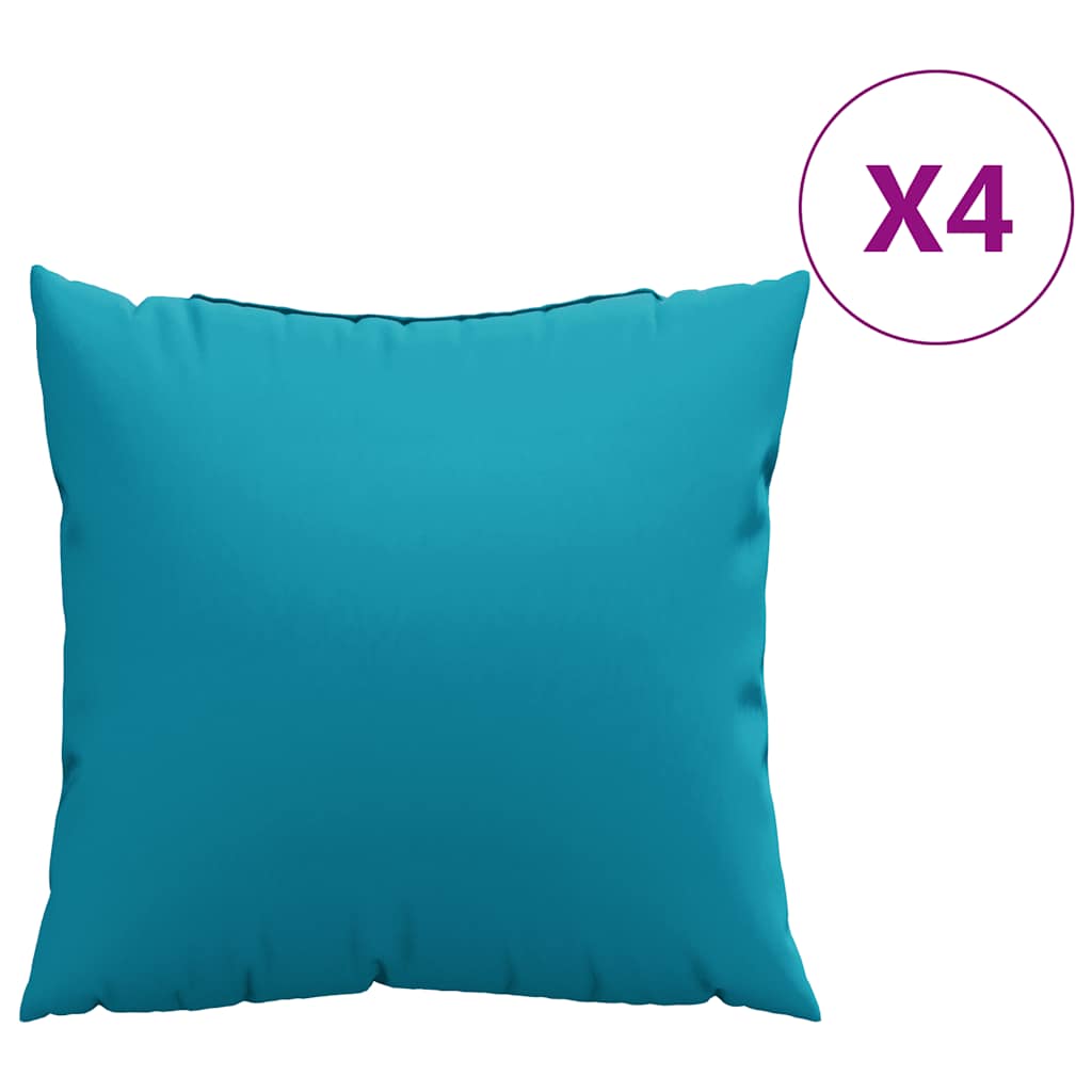 Cuscini per divano 4 pz blu 50x50 cm in Tessuto | homemem39