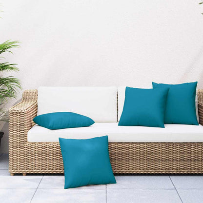 Cuscini per divano 4 pz blu 50x50 cm in Tessuto | homemem39