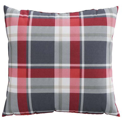 Cuscini per divano 4 pz Rossi a Quadri 50x50 cm in Tessuto | homemem39