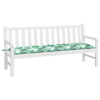 Cuscino per Panca a Foglie 180x50x7 cm in Tessuto Oxford