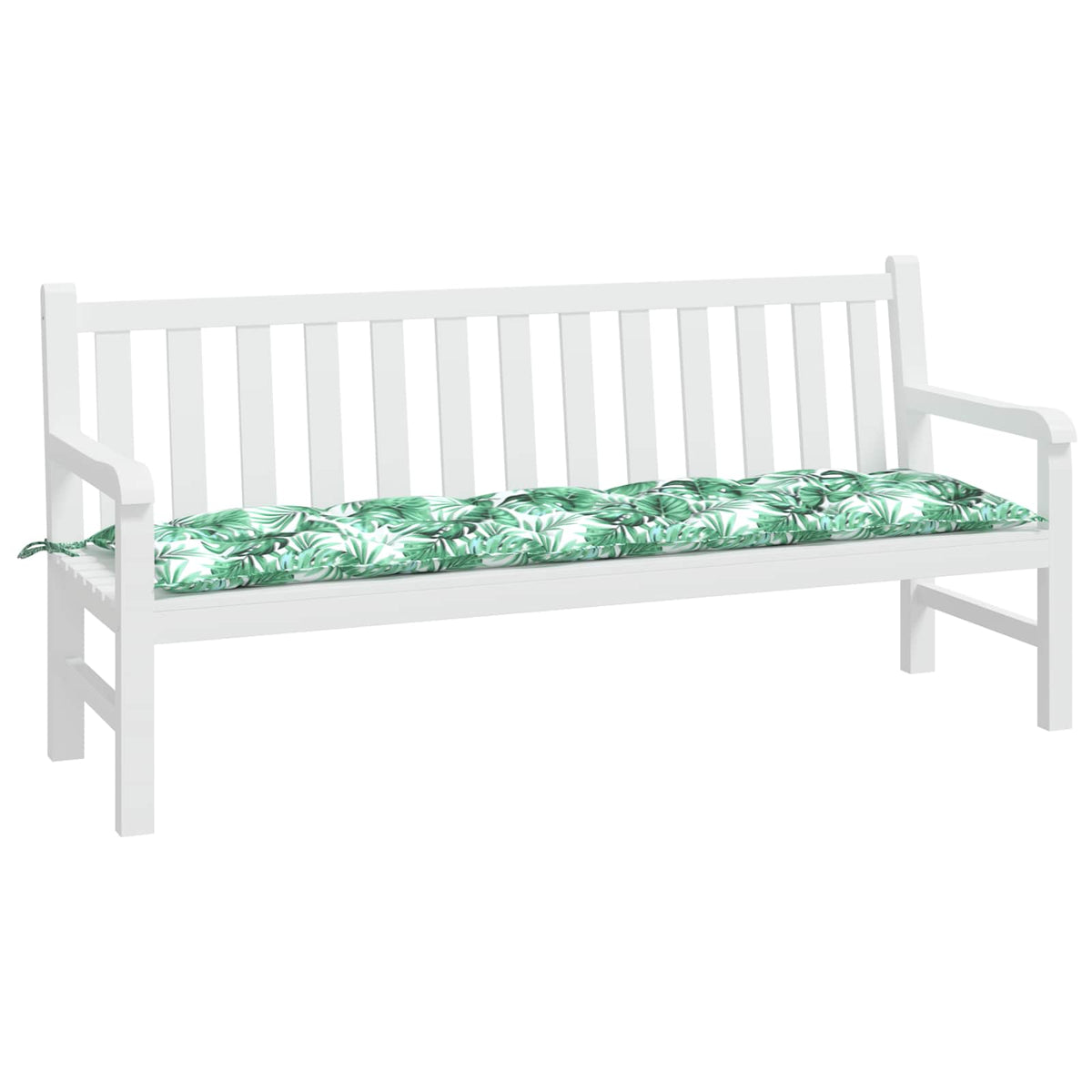 Cuscino per Panca a Foglie 180x50x7 cm in Tessuto Oxford