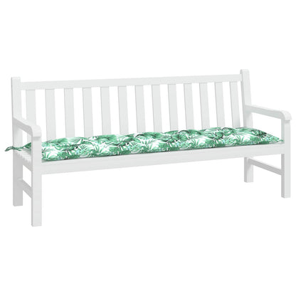 Cuscino per Panca a Foglie 180x50x7 cm in Tessuto Oxford