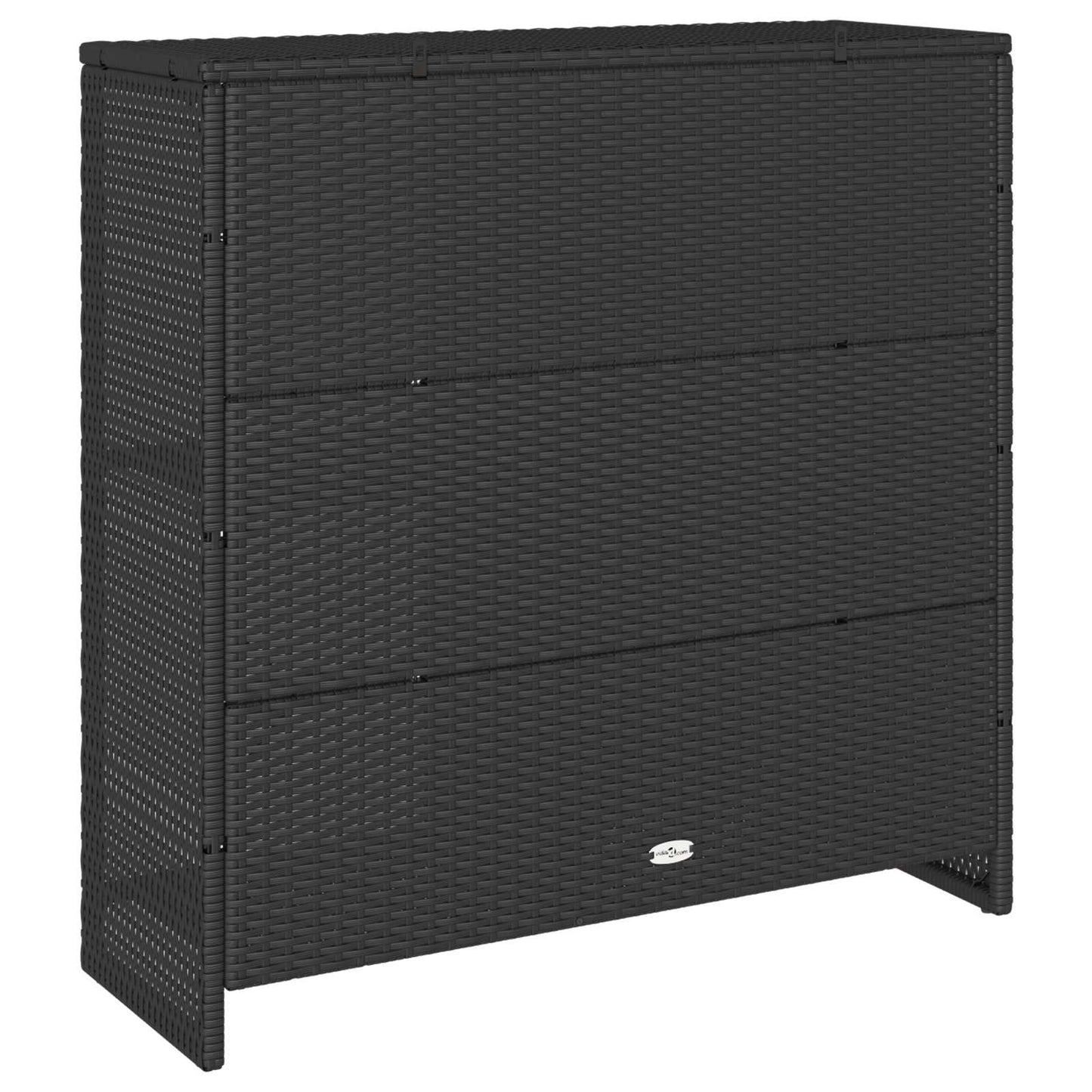 Armadio con lo scaffale con porta Nero 100 x 36 x 102 cm Rattan