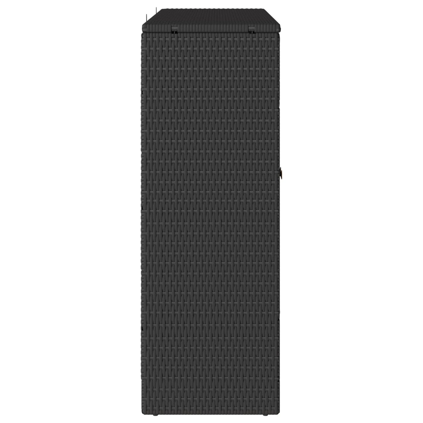 Armadio con lo scaffale con porta Nero 100 x 36 x 102 cm Rattan