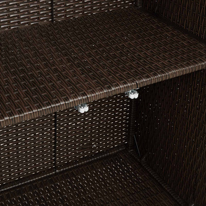 Armadio con lo scaffale Marrone 100 x 36 x 102 cm Rattan
