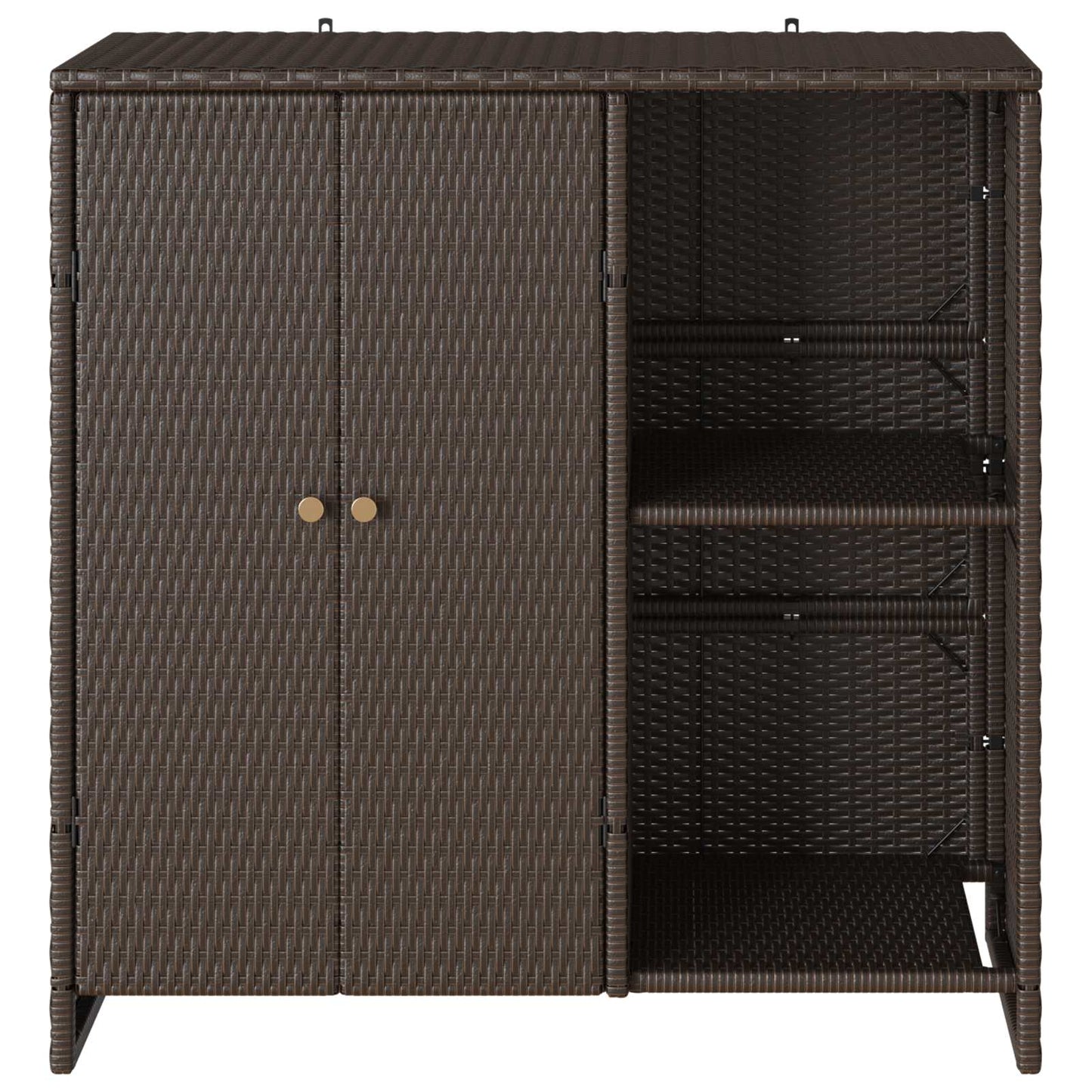 Armadio con lo scaffale Marrone 100 x 36 x 102 cm Rattan