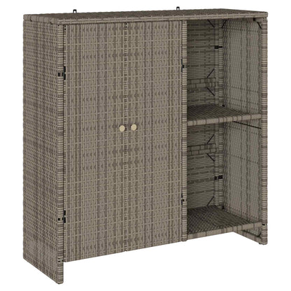 Armadio con lo scaffale Grigio 100 x 36 x 102 cm Rattan