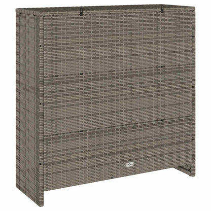 Armadio con lo scaffale Grigio 100 x 36 x 102 cm Rattan
