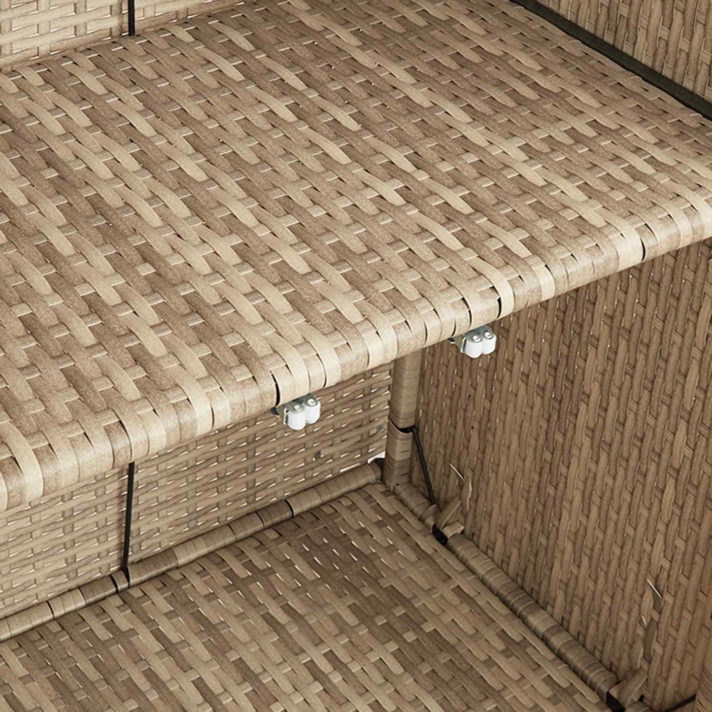 Armadio con lo scaffale Beige 100 x 36 x 102 cm Rattan