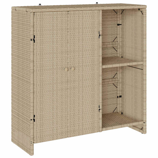 Armadio con lo scaffale Beige 100 x 36 x 102 cm Rattan