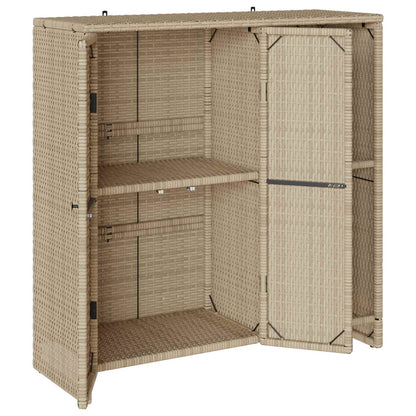 Armadio con lo scaffale Beige 100 x 36 x 102 cm Rattan