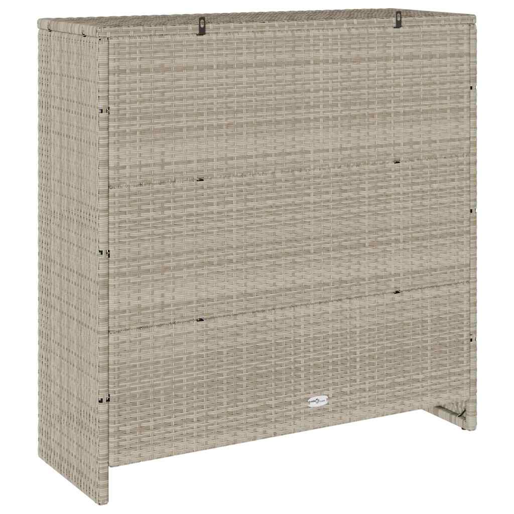 Armadio con lo scaffale Grigio chiaro 100 x 36 x 102 cm Rattan