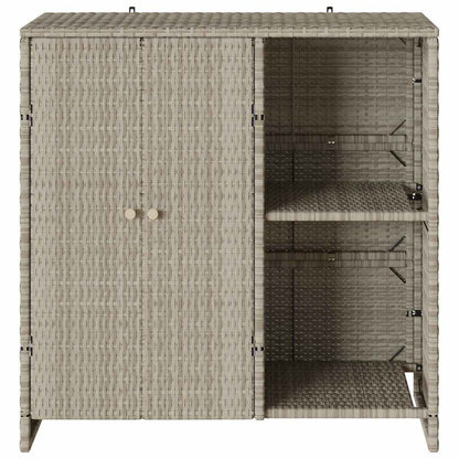 Armadio con lo scaffale Grigio chiaro 100 x 36 x 102 cm Rattan