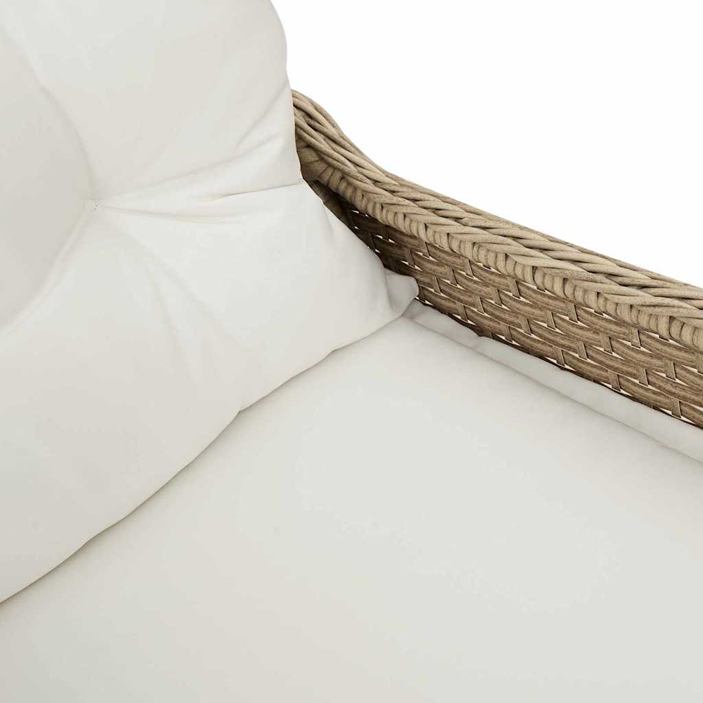 Poltrona reclinabile Beige 56 x 66 x 95cm polyrattan - homemem39