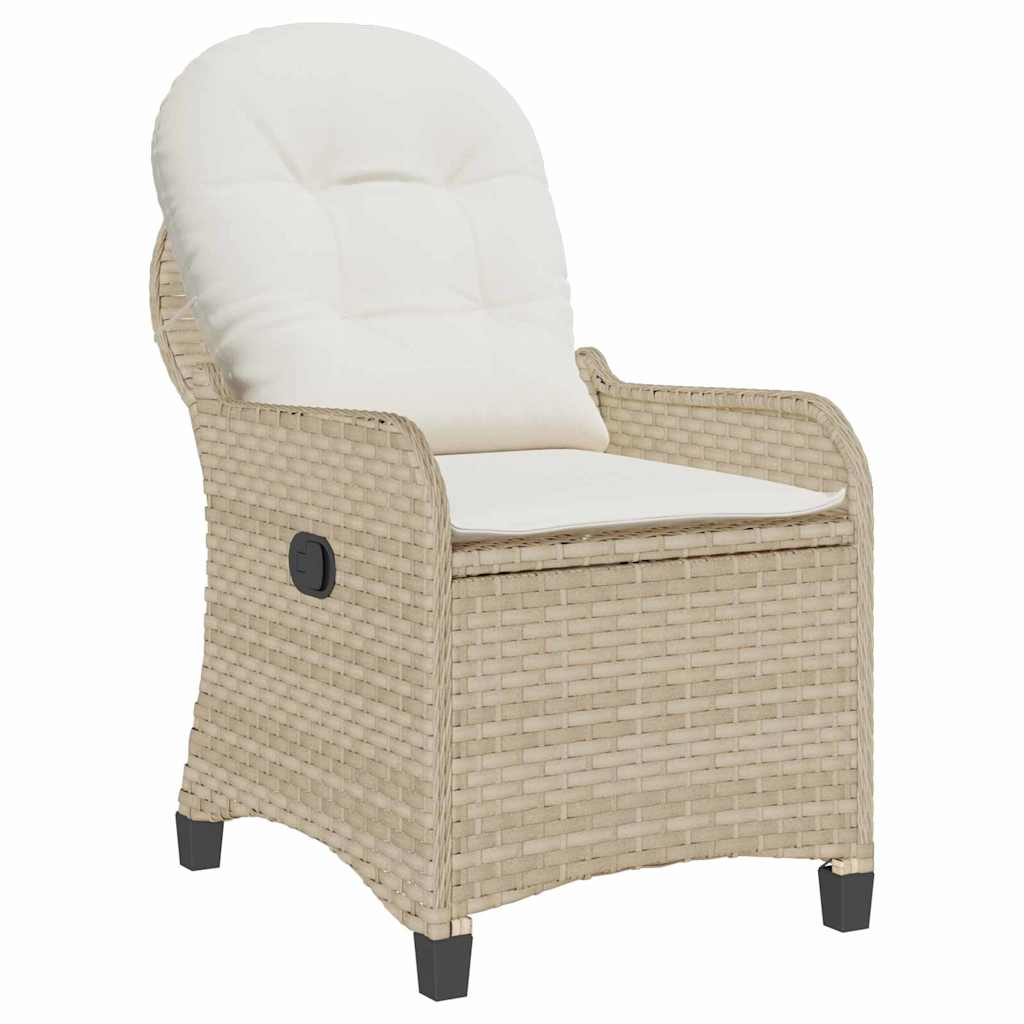 Poltrona reclinabile Beige 56 x 66 x 95cm polyrattan - homemem39