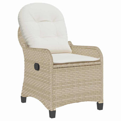 Poltrona reclinabile Beige 56 x 66 x 95cm polyrattan - homemem39