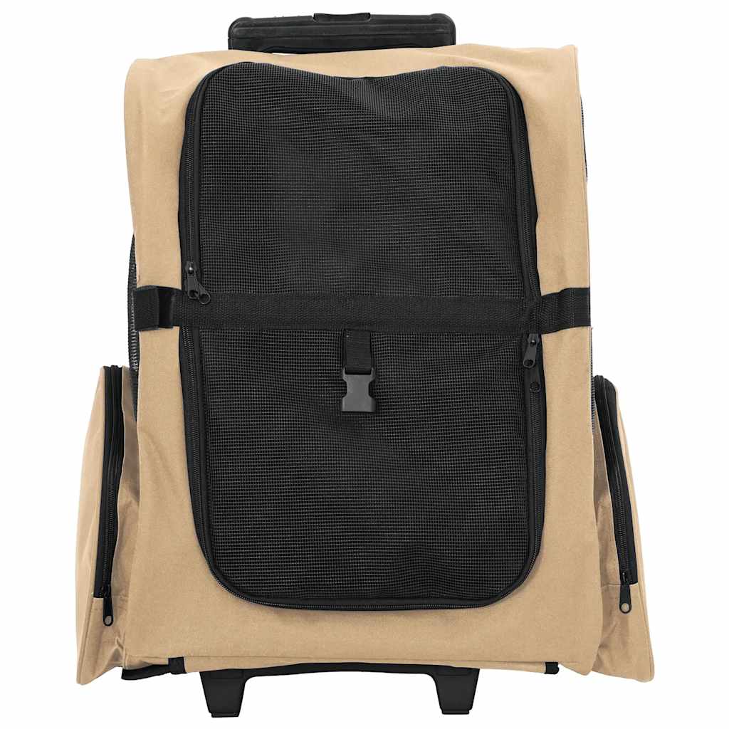 Carrello per Animali 3 in 1 Design Sabbia 48x32x57 cm Tessuto Oxford - homemem39