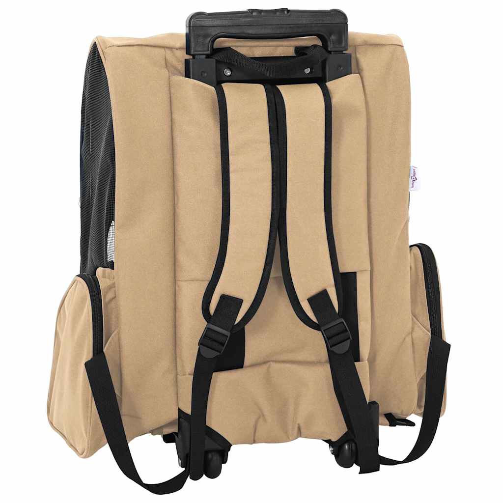 Carrello per Animali 3 in 1 Design Sabbia 48x32x57 cm Tessuto Oxford - homemem39