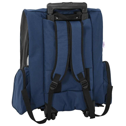 Carrello per animali domestici 3 in 1 Design Blu 48x32x(57-106) cm Tessuto Oxford